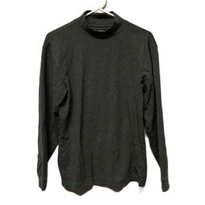 L.L. Bean Womens Small Traditional Fit Slate Gray‎ Long Sleeve Mockneck Top
